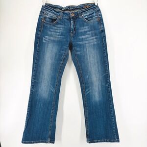 Cowgirl Tuff Co Longhorn Bootcut Jeans 31 Medium Wash Embroidered Y2K  Cowgirl